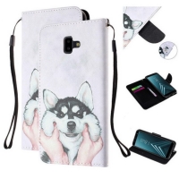 เคส Samsung Galaxy J6+ #เคสฝาพับรูปแบบกระเป๋าสตางค์พิมพ์ลายน่ารักๆ ลาย Dog