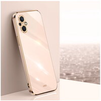 เคส OPPO Reno 7z 5G #เคสฝาหลัง TPU นิ่มขอบเงา Pink