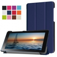 เคส Lenovo Tab3 7นิ้ว Essential #เคสแบบฝาพับ 3 พับสีน้ำเงิน