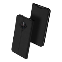 เคส Vivo S1 Pro #เคสฝาพับหนัง PU DUX DUCIS Skin Pro Series Auto-absorbed PU Leather คุณภาพดี สีดำ