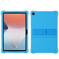 Case OPPO Pad Air 10.36 นิ้ว #เคสฝาหลังซิลิโคนนิ่มมีขาตั้ง Soft Silicone Case Back Cover with Stand สีฟ้า