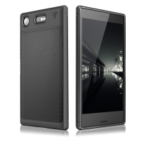 Case Sony Xperia XZ1 IVSO Gentry Series #เคสฝาหลัง TPU ลายผิเคลือบหนัง PU คุณภาพดีราคาถูก สีดำ
