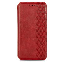 เคส realme 11 Pro 5G #เคสฝาพับแบบกระเป๋าสตางค์ Magnetic Flip Wallet Bracket Leather Lattice TPU Phone Case สีแดง