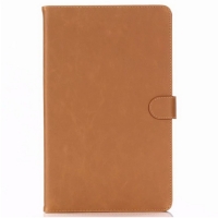 Case Samsung Galaxy Tab A 10.5 (2018) T590 T595 #เคสฝาพับหนัง PU แบบกระเป๋าสตางค์สไตล์ย้อนยุคเคสคุณภาพดีราคาถูก สีน้ำตาล
