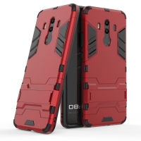 เคส Mate 10 Pro #เคสฝาหลัง Cool Guard ไฮบริด พลาสติก+TPU มีขาตั้งในตัว สีสันสวยงามทันสมัย สีแดง