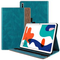เคส Huawei MatePad 10.4 (2020)(2022) #เคสแบบฝาพับหนัง PU มีช่องใส่บัตรสีทูโทน สีเขียว