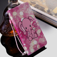 Case Samsung Galaxy A30 / A20 #เคสฝาพับรูปแบบการพิมพ์หนัง PU สไตล์กระเป๋าสตางค์ ลาย Elephant