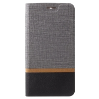 Case Lenovo K8 Plus #เคสฝาพับปกเสริมแผ่นเหล็ก สีเทา