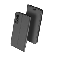 Case Huawei P20 Pro #เคสฝาพับ DUX DUCIS Skin Pro Series คุณภาพดี สีเทา