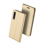 Case Huawei P20 Pro #เคสฝาพับ DUX DUCIS Skin Pro Series คุณภาพดี สีทอง