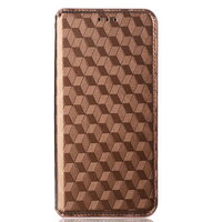 เคส vivo V21 5G #เคสฝาพับหนัง PU สไตล์กระเป๋าสตางค์พร้อมช่องใส่การ์ด Luxury Flip Stand Card Phone Leather Wallet Cover Casing สีน้ำตาล