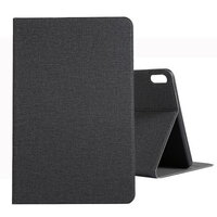 Case Huawei MatePad Pro 10.8 inch #เคสฝาพับผิวเคลือบ Cloth Coated Leather Stand Flip สีดำ