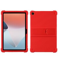 Case OPPO Pad Air 10.36 นิ้ว #เคสฝาหลังซิลิโคนนิ่มมีขาตั้ง Soft Silicone Case Back Cover with Stand สีแดง