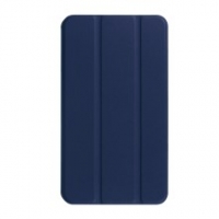 Case Huawei MediaPad T1 7.0 #เคสแท็บเล็ตแบบฝาพับหนัง PU สีน้ำเงิน