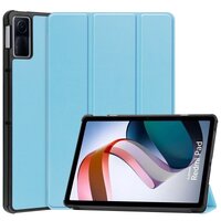 Case แท็บเล็ต Redmi Pad 10.61" 2022 #เคสฝาพับหนัง PU แบบ 3 พับ Tri-fold Stand Leather Smart Tablet สีฟ้า