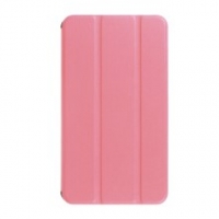Case Huawei MediaPad T1 7.0 #เคสแท็บเล็ตแบบฝาพับหนัง PU สีชมพู