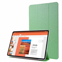 เคส Huawei MatePad 10.4 #เคสฝาพับหนัง PU พับสามพับ Silk Texture Leather Stand Case สีเขียว