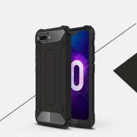 Case Honor 10 #เคสฝาหลังเกราะป้องกัน ไฮบริด พลาสติก+TPU สีดำ