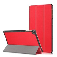 เคส Huawei MatePad T10 9.7นิ้ว #เคสฝาพับหนัง PU แบบ 3 พับ Tri-fold Stand Leather Smart Tablet สีแดง