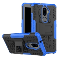 Case Lenovo K8 Plus #เคสฝาหลังไฮบริด สีน้ำเงิน