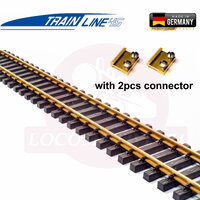 Train Line 45 Flex Straight Track 90cm with Connector (Joiner) - G Scale