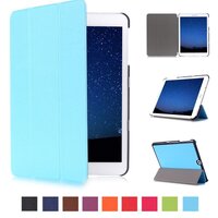 เคส Samsung Galaxy Tab S2 9.7 SM-T810/T815/T819 #เคสฝาพับหนัง PU ปกแบบ 3 พับ Tablet Slim Smart Stand Case Cover with Auto Sleep/Wake up สีฟ้า