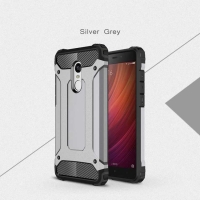 Case Xiaomi Redmi 5 Plus #เคสฝาหลังเกราะป้องกัน ไฮบริด พลาสติก+TPU สีเทา