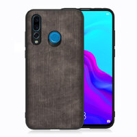 Case Huawei nova 4 #เคสฝาหลังรูปแบบ Cloth Texture PU Leather + TPU สีดำ