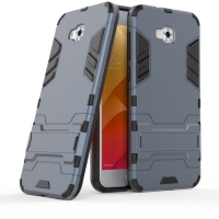 Case Asus Zenfone 4 Selfie ZD553KL #เคสฝาหลัง Cool Guard ไฮบริด พลาสติก+TPU มีขาตั้งในตัว สีน้ำเงิน