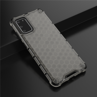 เคส Samsung Galaxy S10 Lite #เคสฝาหลังกันกระแทก Honeycomb Shock Absorber TPU + PC + Silicone Hybrid สีดำ