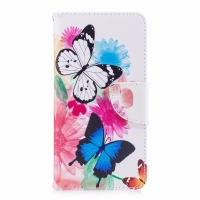 ลาย Butterfly and Flowers