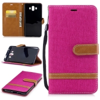 เคส Huawei Mate 10 #เคสฝาพับหนัง PU สีโรส