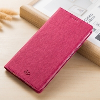Case Huawei Y7p #เคสฝาพับหนัง PU VILI DMX Cross Texture Leather คุณภาพดี สีโรส