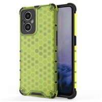 Case OPPO Reno 7z 5G #เคสฝาหลังกันกระแทก Honeycomb Shock Absorber TPU + PC + Silicone Hybrid สีเขียว