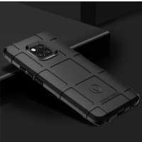 เคส Huawei Mate 20 Pro #เคสฝาหลัง Rugged Shield Series Soft Silicone Shock Absorption Matte กันกระแทก สีดำ