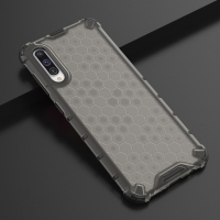 Case Samsung Galaxy A70 #เคสฝาหลังกันกระแทก Honeycomb Shock Absorber TPU + PC + Silicone Hybrid สีดำ