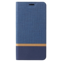 เคส Nokia 3.1 #เคสฝาพับหนัง PU ออกแบบสี Contrast ปกเสริมด้วยแผ่นเหล็กคุณภาพดีราคาเบาๆสบายกระเป๋า สีน้ำเงิน