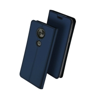 Case Moto E5 Plus #เคสฝาพับ DUX DUCIS Skin Pro Series คุณภาพดี สีน้ำเงิน