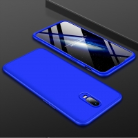 เคส OnePlus 6T #เคสฝาหลังพลาสติกแข็ง GKK Detachable All-wrapped Matte แยกชิ้นได้ สีสันสวยงามทันสมัย สีฟ้า