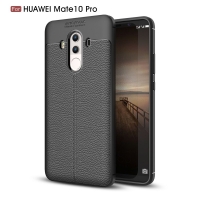 Case Huawei Mate 10 Pro 6นิ้ว #เคสฝาหลังหนังPU สีดำ