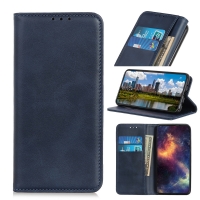 Case Xiaomi Mi 9T #เคสฝาพับแบบกระเป๋าสตางค์ Auto-absorbed Split Leather อัตโนมัติดูดซับ สีน้ำเงิน