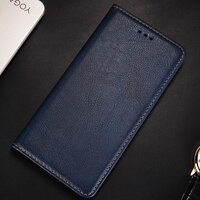 เคส Huawei P40 #เคสฝาพับหนัง PU มีช่องเสียบบัตร ฝาปิดแม่เหล็กดูดซับอัตโนมัติ สีน้ำเงิน