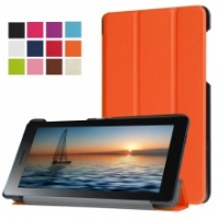 เคส Lenovo Tab3 7นิ้ว Essential #เคสแบบฝาพับ 3 พับสีส้ม