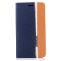 เคส ZenFone 4 Max Pro ZC554KL #เคสแบบฝาพับหนัง PU สีน้ำเงิน
