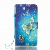 Case Samsung Galaxy J5 Prime #เคสฝาพับแบบฝาพับหนัง PU พิมพ์ลายสวยงาม ลาย Golden Butterflies