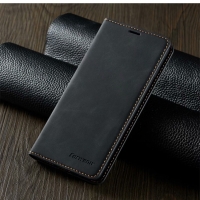 CaseSamsung Galaxy S9 #เคสแบบฝาพับ FORWENW Leather Wallet Case สีดำ