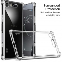 เคส Sony Xperia XZ1 / IMAK Skin Feel Anti-drop #เคส TPU + ฟิล์มป้องกันหน้าจอ สีโปร่งใส