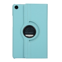 Case Xiaomi Mi Pad 4 #เคสฝาพับหนังผิวลิ้นจี่ Litchi Grain 360 Degree Rotaryสีสันสวยงามทันสมัย สีฟ้า