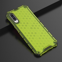 Case Samsung Galaxy A70 #เคสฝาหลังกันกระแทก Honeycomb Shock Absorber TPU + PC + Silicone Hybrid สีเขียว
