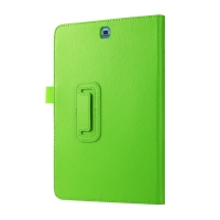 เคส Samsung Galaxy Tab S2 9.7นิ้ว T810 T815 #เคสฝาพับหนัง PU ผิวลิ้นจี่สวยงามทันสมัยราคาถูก สีเขียว